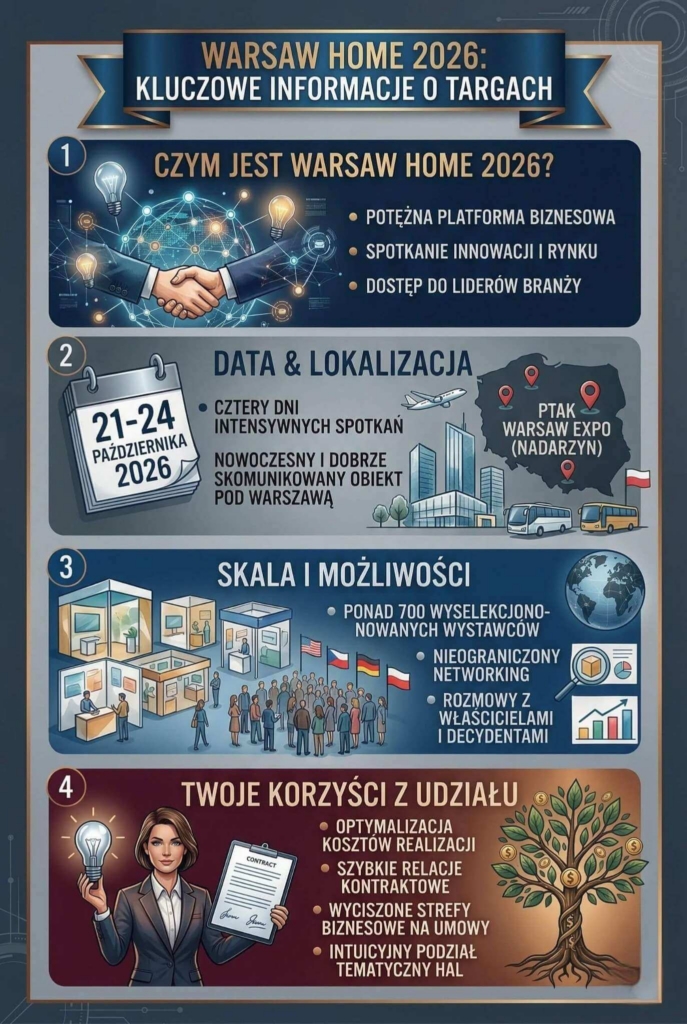 Kluczowe informacje o targach Warsaw Home Warsaw Home 2026 - najważniejsze informacje