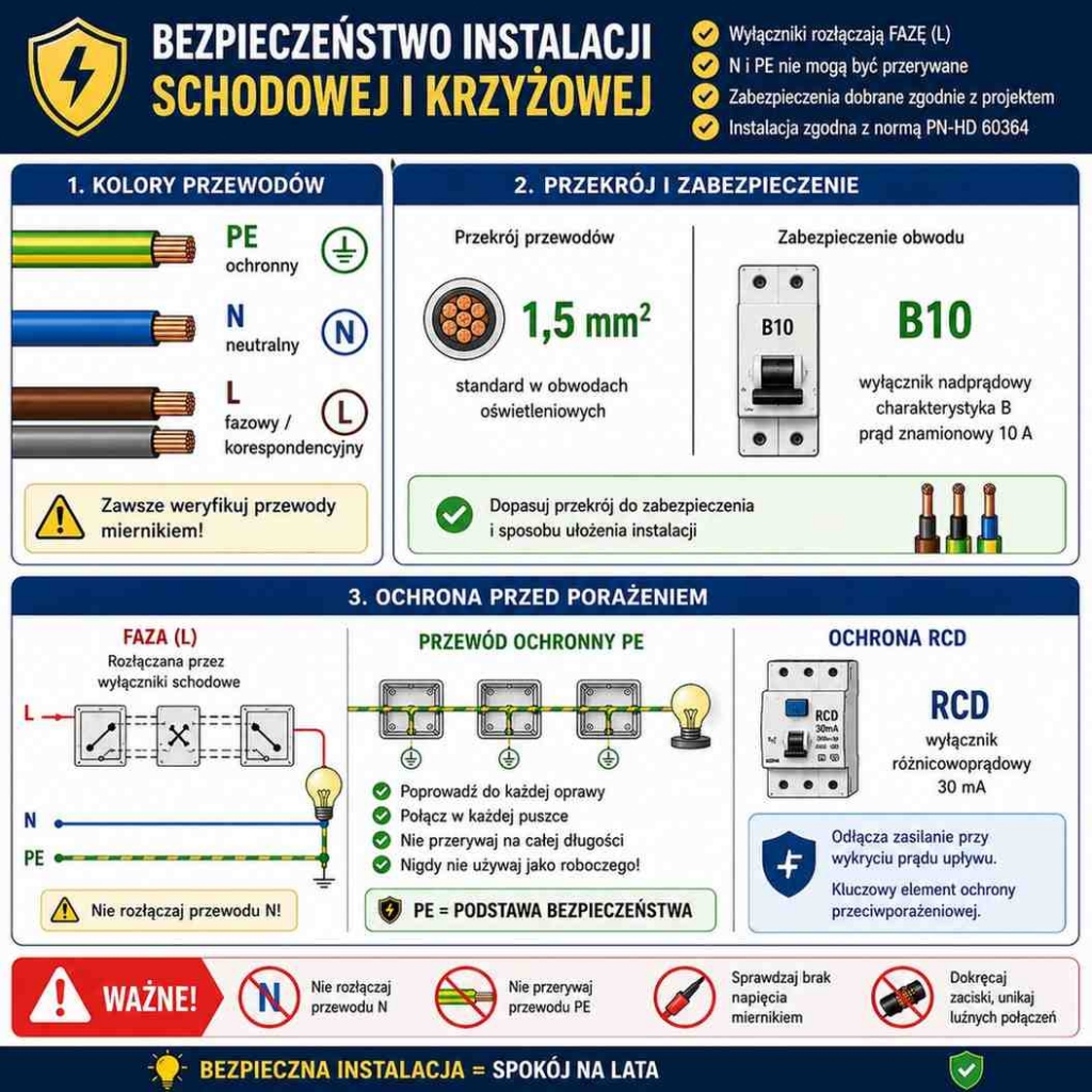 bezpieczenstwo-instalacji-schodowej jak bezpiecznie zamontować oświetlenie schodowe