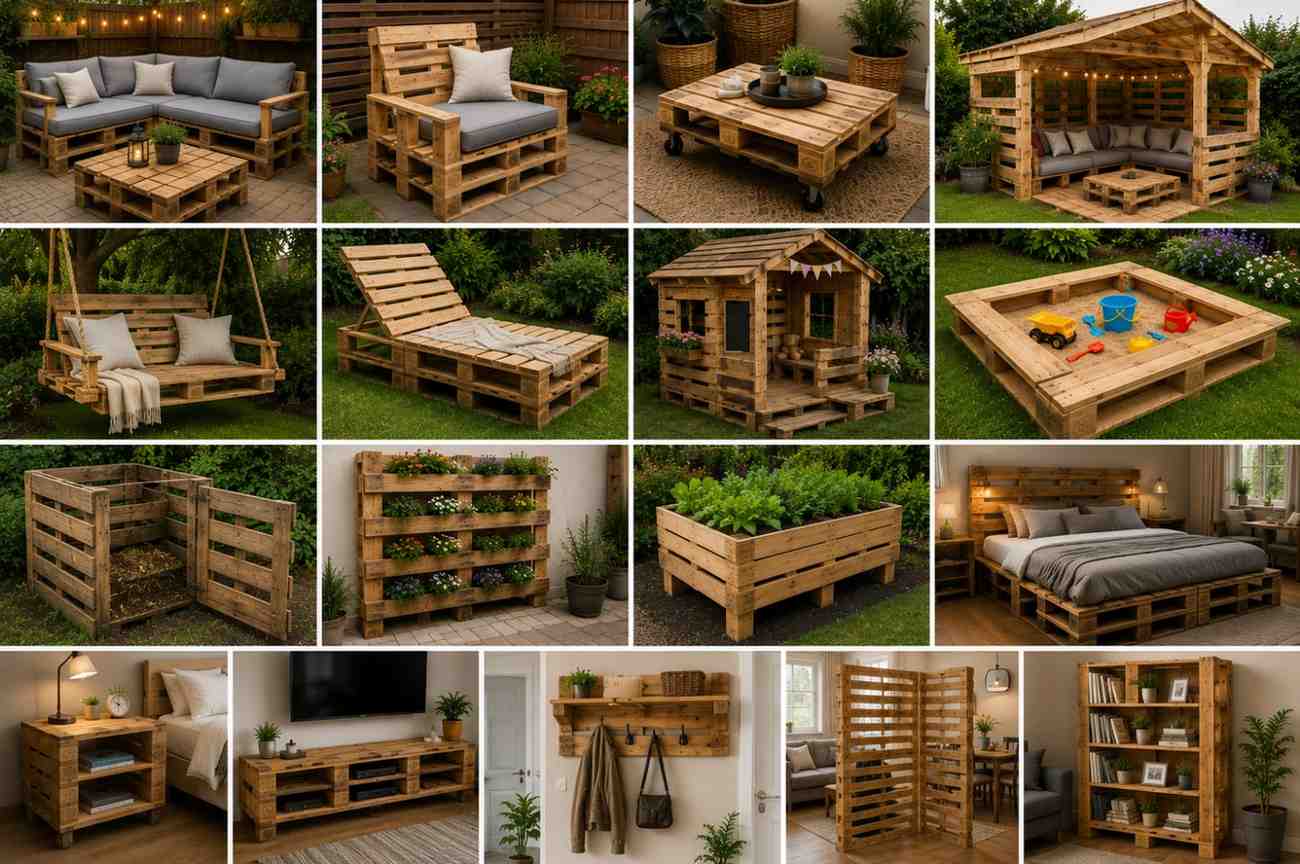 Co można zrobić z palety? Lista 16 pomysłów do wykorzystania