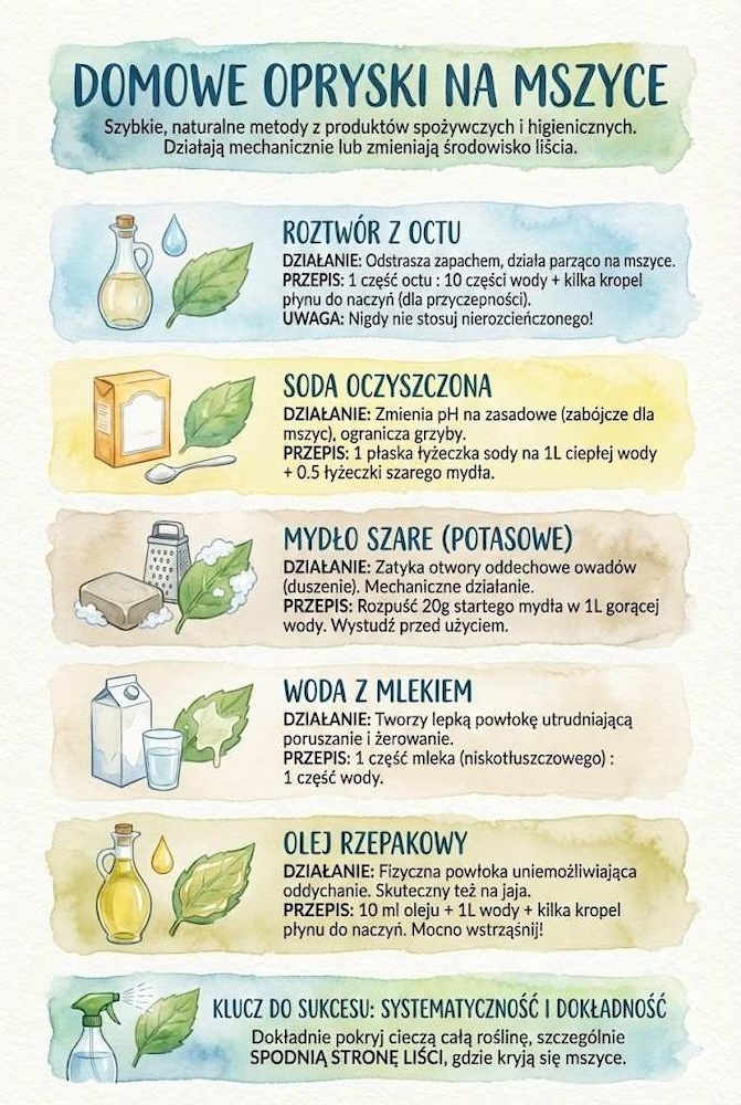 naturalny oprysk na mszyce z produktów w domu naturalny oprysk na mszyce - domowy przepis