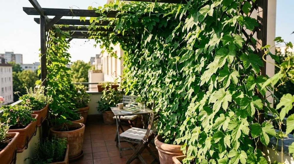 pnacza-na-balkon-chmiel pnącza na balkon - chmiel japoński