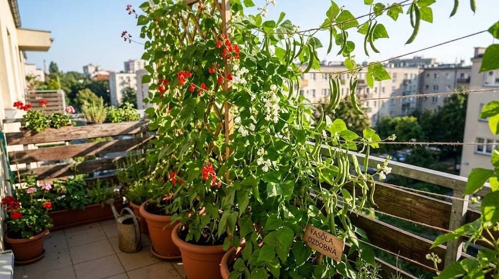 pnacza-na-balkon-fasola pnącza na balkon - fasola ozdobna