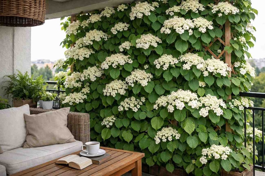 pnacza-na-balkon-hortensja pnącza na balkon - hortensja pnąca