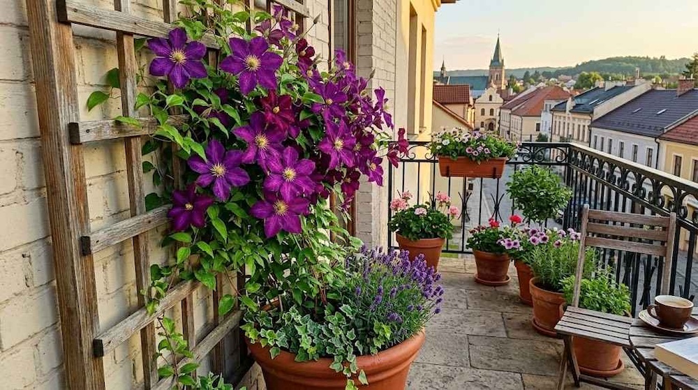 pnacza-na-balkon-powojnik pnącza na balkon - Powojnik (Clematis)