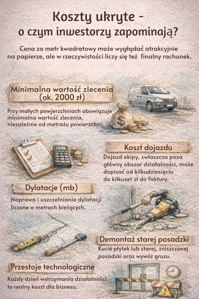 Podłoga z żywicy – cena za metr wraz z ukrytymi kosztami