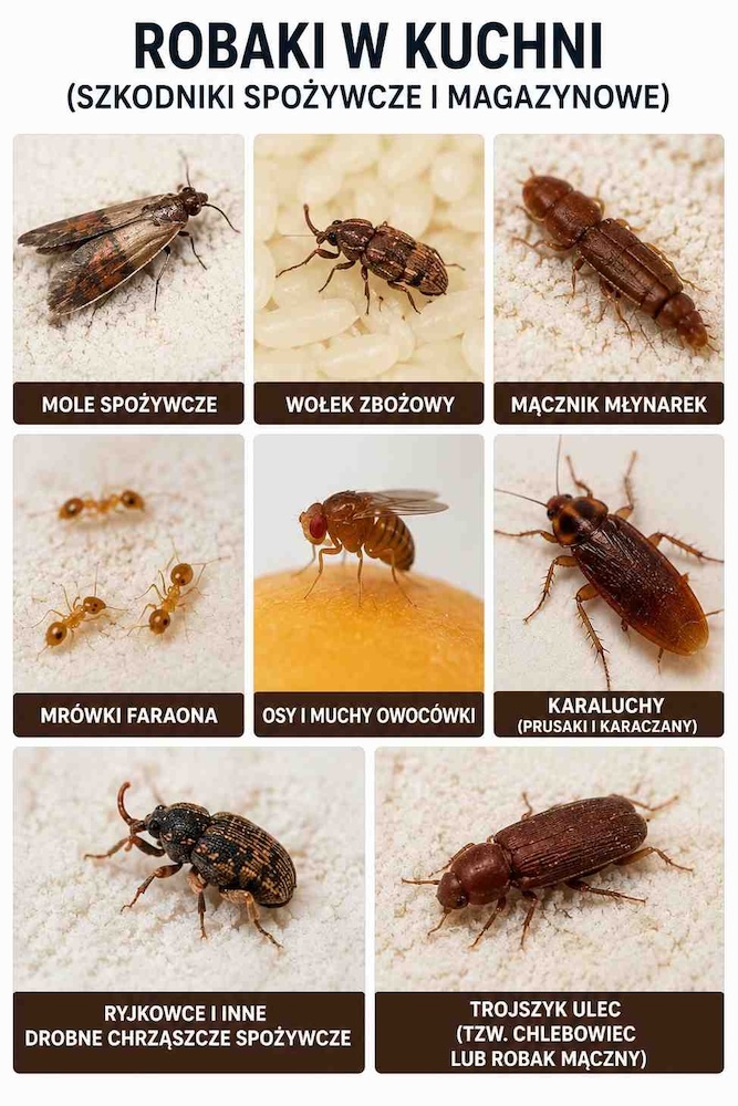 robaki-w-domu-rodzaje-kuchnia robaki w domu - rodzaje kuchenne