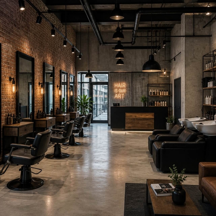 Jak urządzić salon fryzjerski w stylu loft?