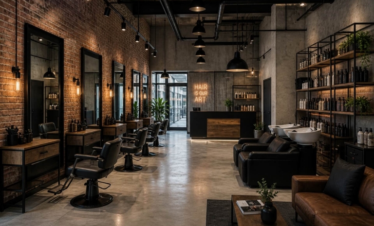 Jak urządzić salon fryzjerski w stylu loft?