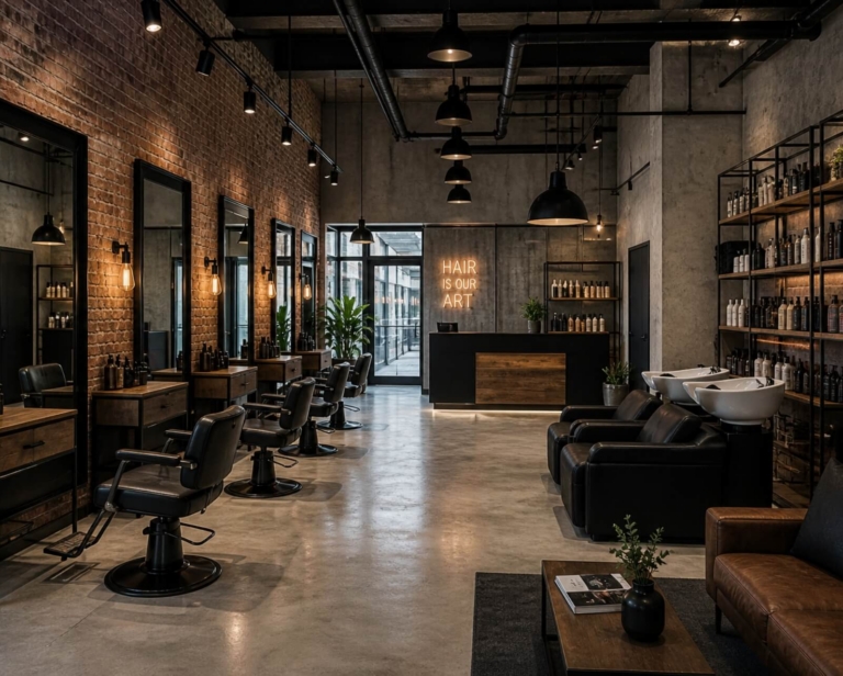 Jak urządzić salon fryzjerski w stylu loft?