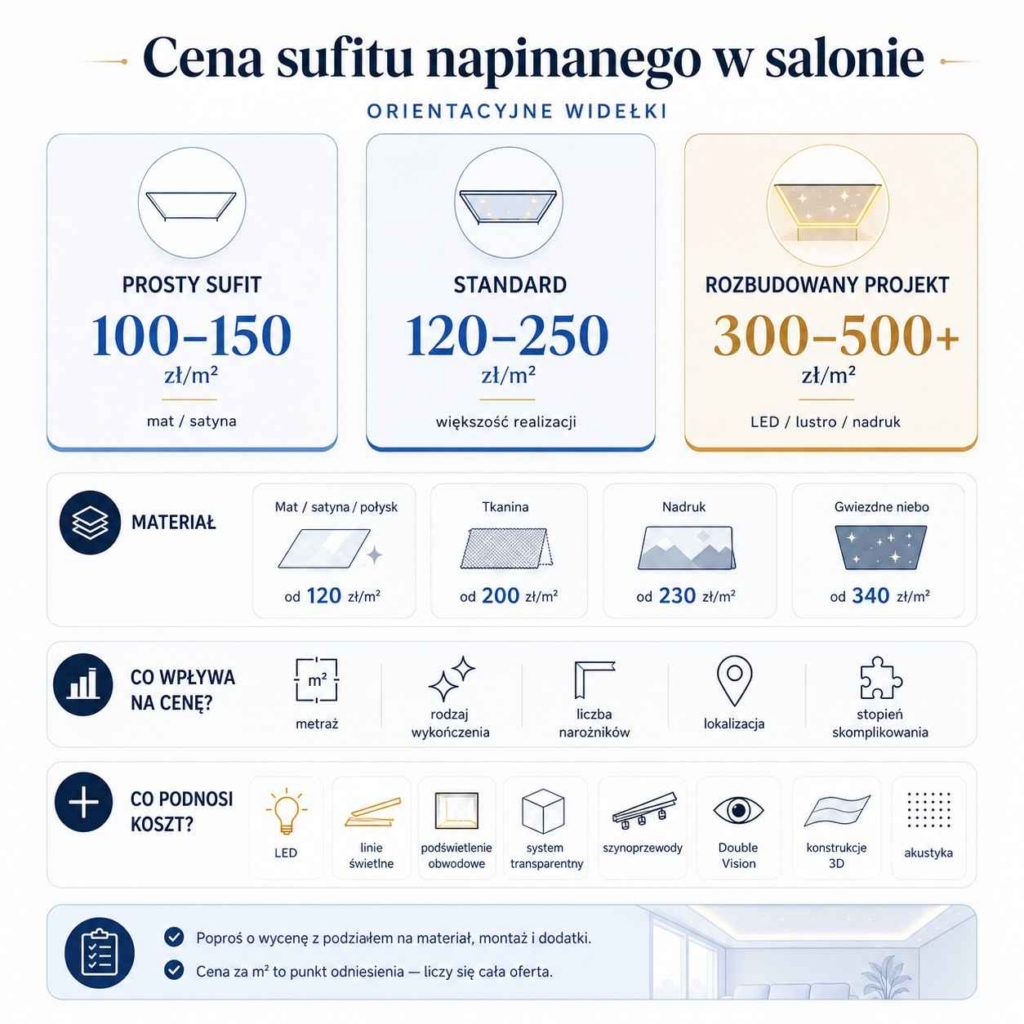 sufit-napinany-w-salonie-koszt sufit napinany w salonie - cena