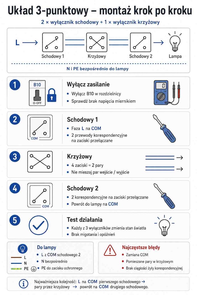 wylacznik-schodowy-krzyzowy-schemat-3-punktow wyłącznik schodowy krzyżowy schemat i montaż
