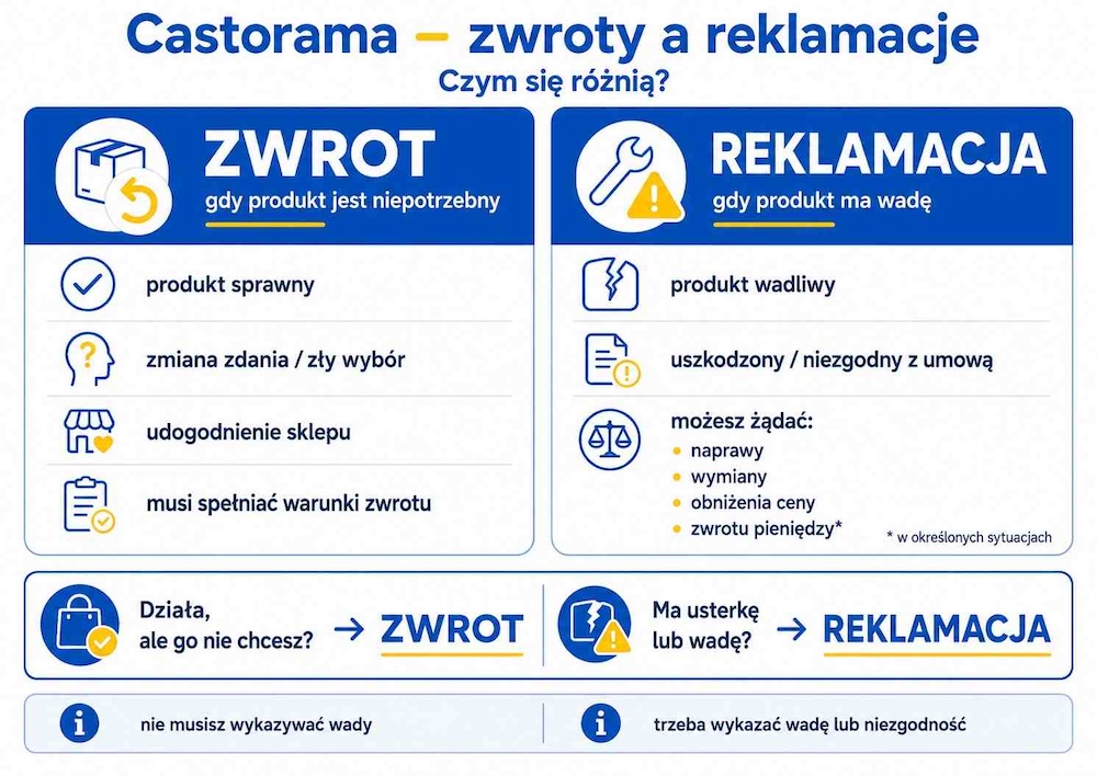 castorama-roznica-miedzy-zwrotem-a-reklamacja castorama - zwrot czy reklamacja