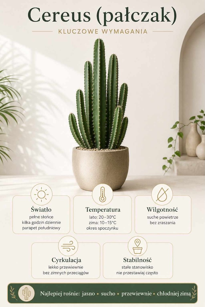 cereus-kluczowe-wymagania cereus - wymagania rośliny