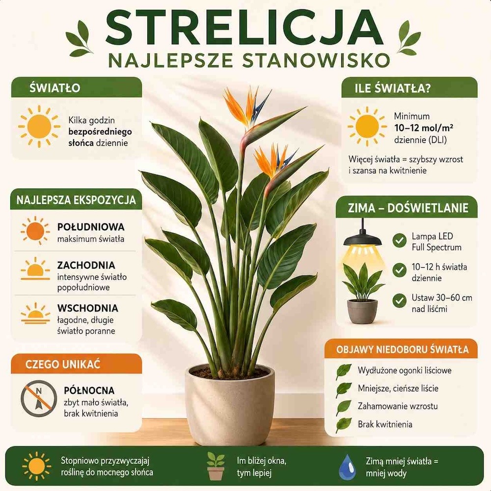 strelicja-jak-dbac-stanowisko strelicja - jak dbać i wybrać stanowisko