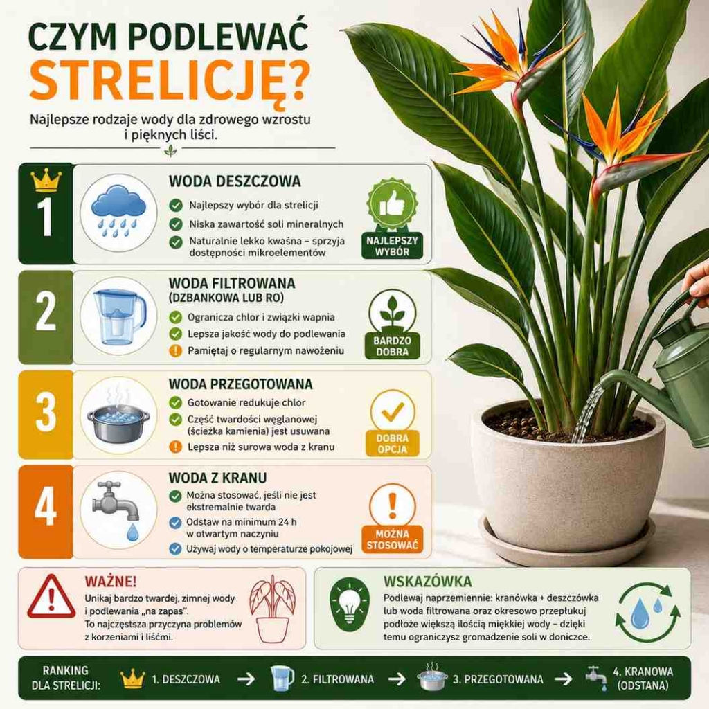 strelicja-podlewanie-czym-najlepiej strelicja podlewanie - jaka woda