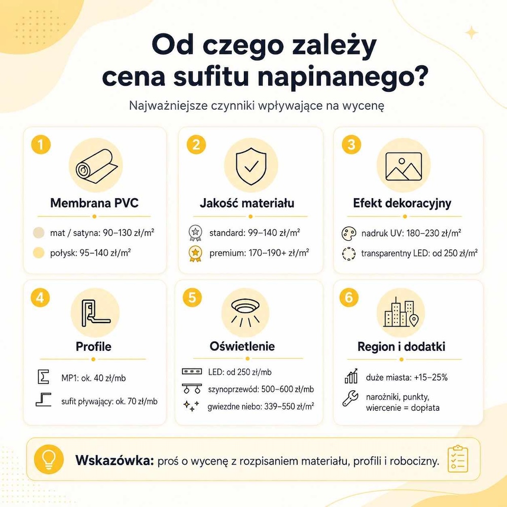 sufit-napinany-cena-od-czego-zalezy sufit napinany - cena i co na nią wpływa