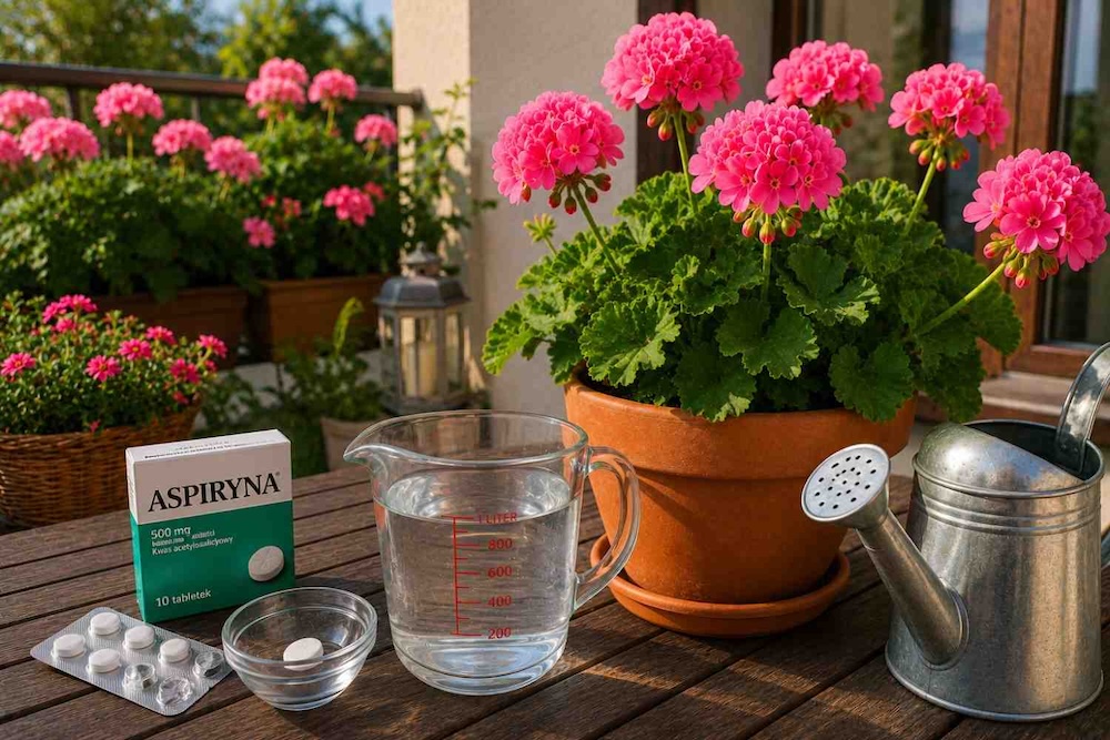 aspiryna-do-pelargonii aspiryna do nawożenia pelargonii