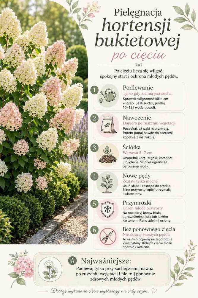 jak-dbac-o-hortensje-po-cieciu jak pielęgnować hortensję po cięciu
