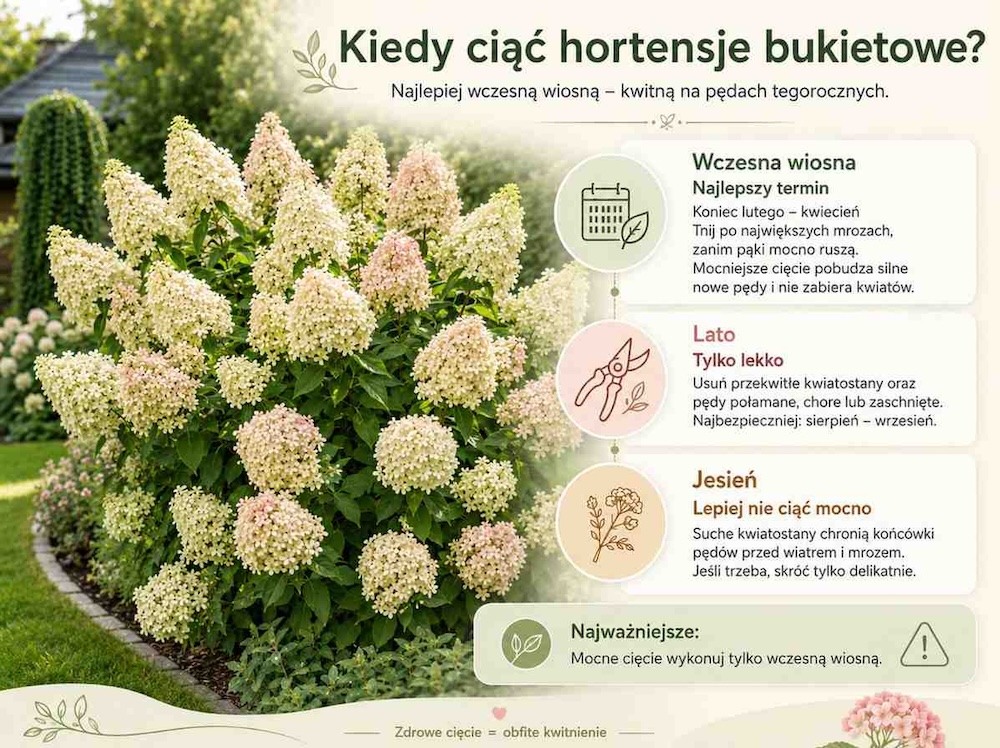kiedy-ciac-hortensje-bukietowe-termin kiedy ciąć hortensje bukietowe - najlepszy termin