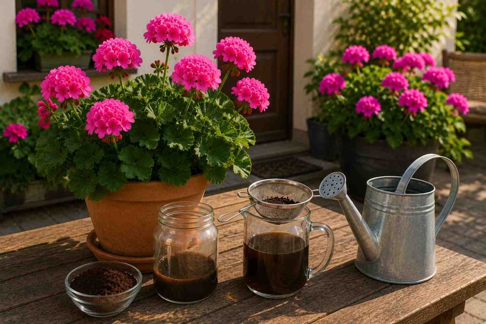 nawoz-z-fusow-po-kawie nawóz do pelargonii z fusów kawy