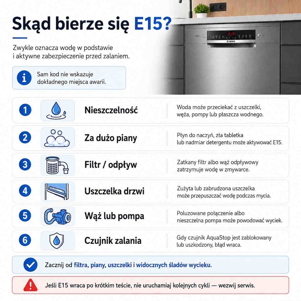 najczęstsze przyczyny błędu e15
